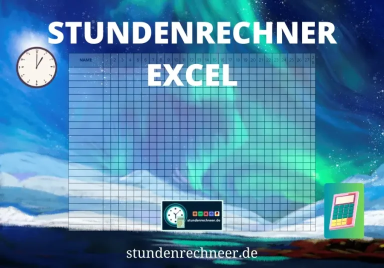 Stundenrechner Excel, Bild